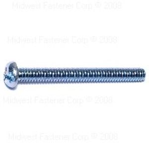 Midwest Fastener 1/4-20 x 2-1/2 in. Combination Round Head Machine Screwimage
