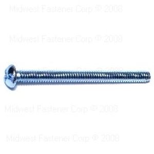 Midwest Fastener 1/4-20 x 3 in. Combination Round Machine Screwsimage