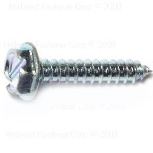 Midwest Fastener #6 x 3/4 in. Slotted Hex Washer Head Sheet Metal Screwsimage