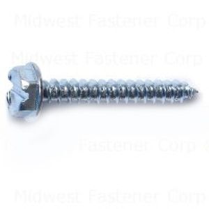 Midwest Fastener #6 x 1 in. Slotted Hex Washer Head Sheet Metal Screws, 5-Packimage