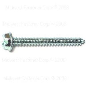 Midwest Fastener #8 x 1-1/2 in. Slotted Hex Washer Head Sheet Metal Screws, 5-Packimage