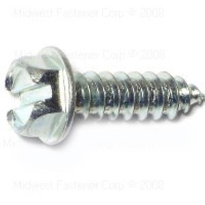 Midwest Fastener #12 x 3/4 in. Slotted Hex Washer Head Sheet Metal Screwsimage