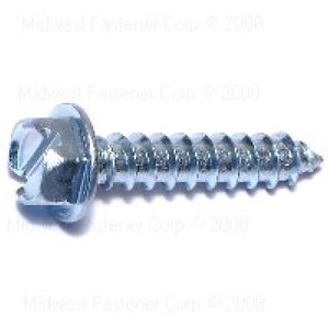 Midwest Fastener #14 x 1-1/4 in. Slotted Hex Washer Head Sheet Metal Screws, 5-Packimage