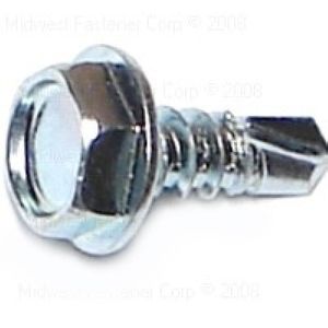 Midwest Fastener #10 x 1/2 in. Hex Washer Head Self-Drilling Screwsimage