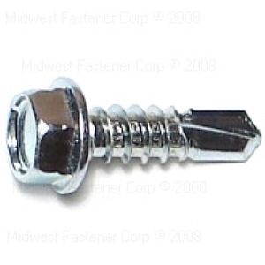 Midwest Fastener #12 x 3/4 in. Hex Washer Head Self-Drilling Screwsimage