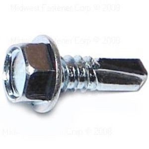 Midwest Fastener #14 x 3/4 in. Hex Washer Head Self-Drilling Screwsimage