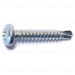 Midwest Fastener #8 x 1 in. Pan Head Self-Drilling Screwsimage