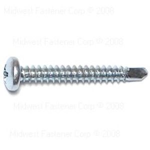 Midwest Fastener #8 x 1-1/4 in. Pan Head Self-Drilling Screws, 5-Packimage