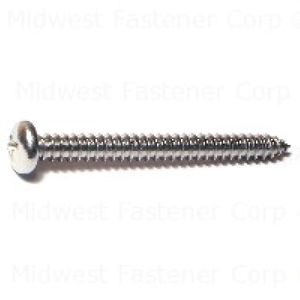 Midwest Fastener #10 x 2 in. Pan Head Sheet Metal Screws, 5-Packimage