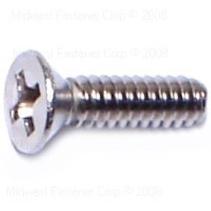 Midwest Fastener #6-32 x 1/2 in. Flat Head Phillips Machine Screws, 5-Packimage
