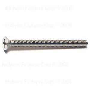 Midwest Fastener #8-32 x 2 in. Flat Head Phillips Machine Screws, 5-Packimage