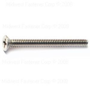 Midwest Fastener #10-24 x 2 in. Flat Head Machine Screws, 5-Packimage