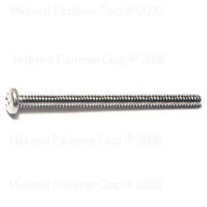 Midwest Fastener #6-32 x 2 in. Pan Head Phillips Machine Screws, 5-Packimage