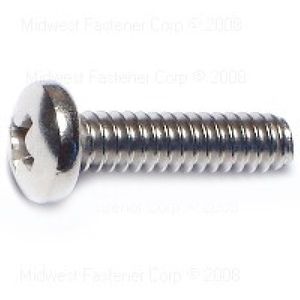 Midwest Fastener #10-24 x 3/4 in. Pan Head Machine Screws, 5-Packimage