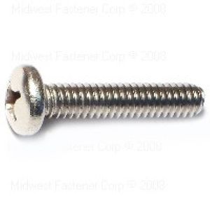 Midwest Fastener 1/4 in.-20 x 1-1/4 in. Pan Head Phillips Machine Screws, 5-Packimage