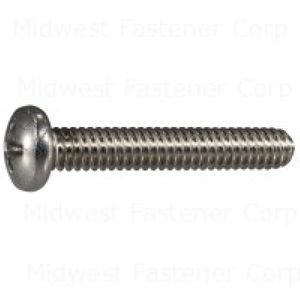 Midwest Fastener 1/4-20 x 1-1/2 in. Pan Head Machine Screws, 5-Packimage