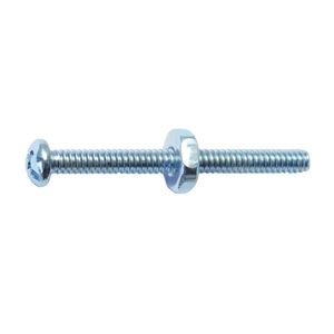Midwest Fastener #6-32 x 1-1/2 in. Combo Round Head Machine Screw with Nutsimage