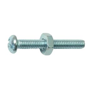 Midwest Fastener #8-32 x 1-1/4 in. Round Combo Machine Screw with Nutsimage