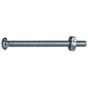 Midwest Fastener #8-32 x 2 in. Combo Round Head Machine Screw with Nutsimage