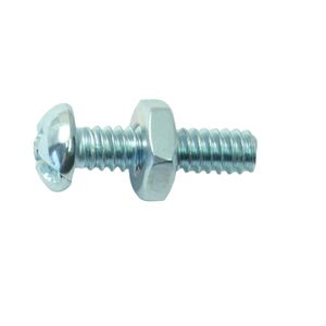 Midwest Fastener #10-24 x 3/4 in. Combo Round Head Machine Screw with Nutsimage
