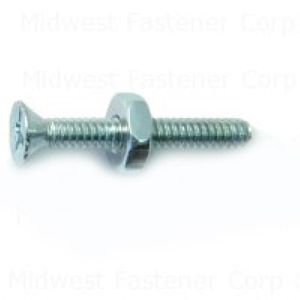 Midwest Fastener #6-32 x 1 in. Flat Head Machine Screw with Nutsimage