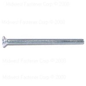 Midwest Fastener #6-32 x 2 in. Flat Head Phillips Machine Screw with Nuts, 5-Packimage