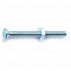 Midwest Fastener #10-32 x 2 in. Flat Head Machine Screw with Nutsimage