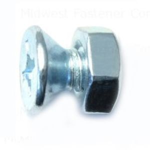 Midwest Fastener 1/4-20 x 1/2 in. Flat Head Machine Screw with Nutsimage