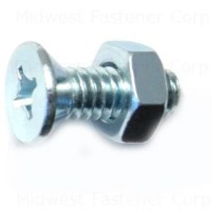 Midwest Fastener 1/4-20 x 3/4 in. Flat Head Machine Screw with Nutsimage