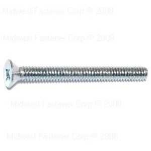 Midwest Fastener 1/4-20 x 2-1/2 in. Flat Head Machine Screw with Nutsimage