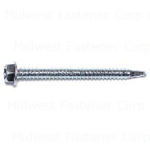 Midwest Fastener #12 x 2-1/2 in. Hex Head Self-Drilling Screws, 5-Packimage