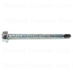 Midwest Fastener #14 x 3 in. Hex Head Self-Drilling Screws, 5-Packimage