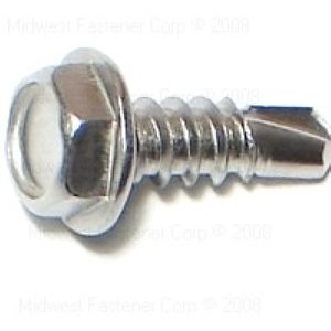 Midwest Fastener #8 x 1/2 in. Hex Head Self-Drilling Screws, 5-Packimage