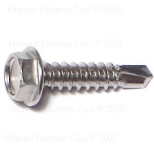 Midwest Fastener #8 x 3/4 in. Hex Head Self-Drilling Screwsimage