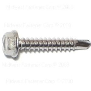 Midwest Fastener #8 x 1 in. Hex Head Self-Drilling Screws, 5-Packimage