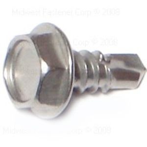 Midwest Fastener #10 x 1/2 in. Hex Head Self-Drilling Screws, 5-Packimage
