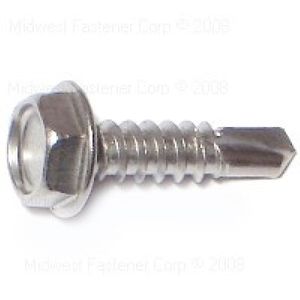 Midwest Fastener #10 x 3/4 in. Hex Head Self-Drilling Screws, 5-Packimage