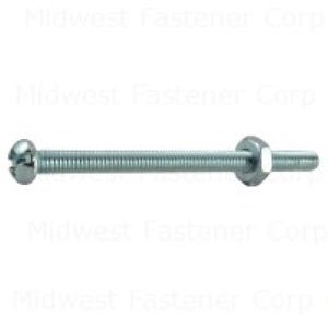 Midwest Fastener #8-32 x 2-1/2 in. Combo Round Head Machine Screws, 5-Packimage