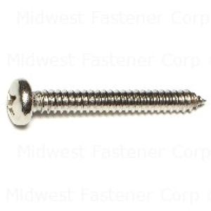 Midwest Fastener #14 x 2 in. Stainless Steel Pan Head Sheet Metal Screws, 5-Packimage