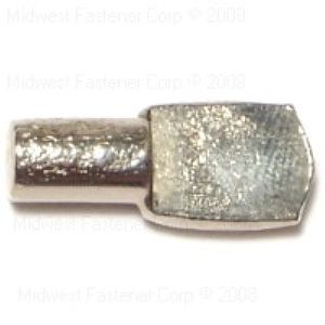 Midwest Fastener 1/4 in. Nickel Spoon Shelf Support, 5-Packimage