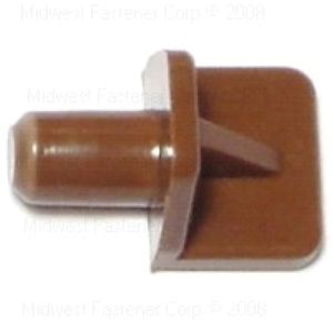 Midwest Fastener 5mm Brown Plastic Shelf Support, 5-Packimage