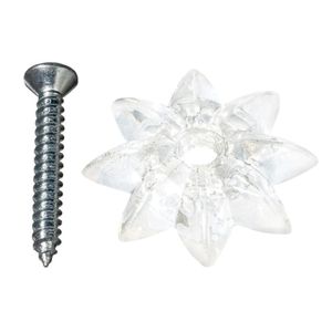 Midwest Fastener 1 in. Clear Rosette with Screwimage