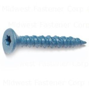 Midwest Fastener 1/4 in. x 1-3/4 in. TorqueMaster Star Flat Head Masonry Screwimage