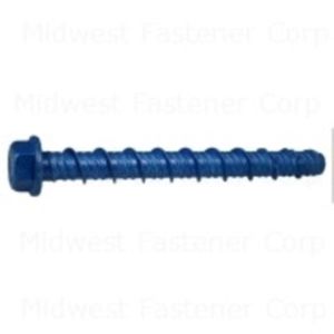 Midwest Fastener 3/8 in. x 4 in. Torquemaster Hex Head Concrete Screwimage