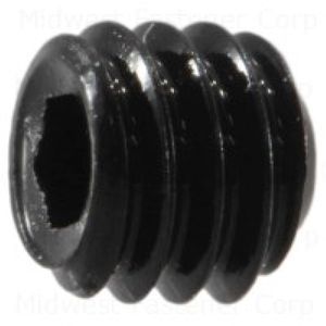 Midwest Fastener #6-40 x 1/8 in. Black Oxide Hex Socket Set Screw, 8-Packimage
