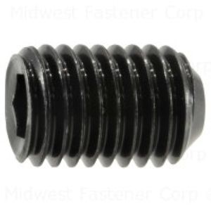 Midwest Fastener 1/4-28 x 3/8 in. Black Oxide Socket Set Screwimage
