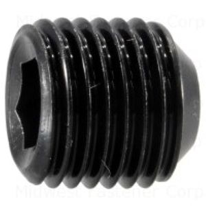 Midwest Fastener 3/8-24 x 3/8 in. Black Oxide Socket Set Screw, 6-Packimage