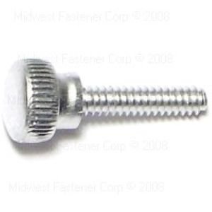 Midwest Fastener #6-32 x 9/16 in. Knurled Shoulder Aluminum Thumb Screw, 24-Packimage
