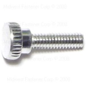Midwest Fastener #8-32 x 9/16 in. Aluminum Knurled Shoulder Thumb Screwimage