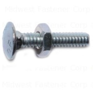 Midwest Fastener 3/16 in.-24 x 1 in. Carriage Boltimage
